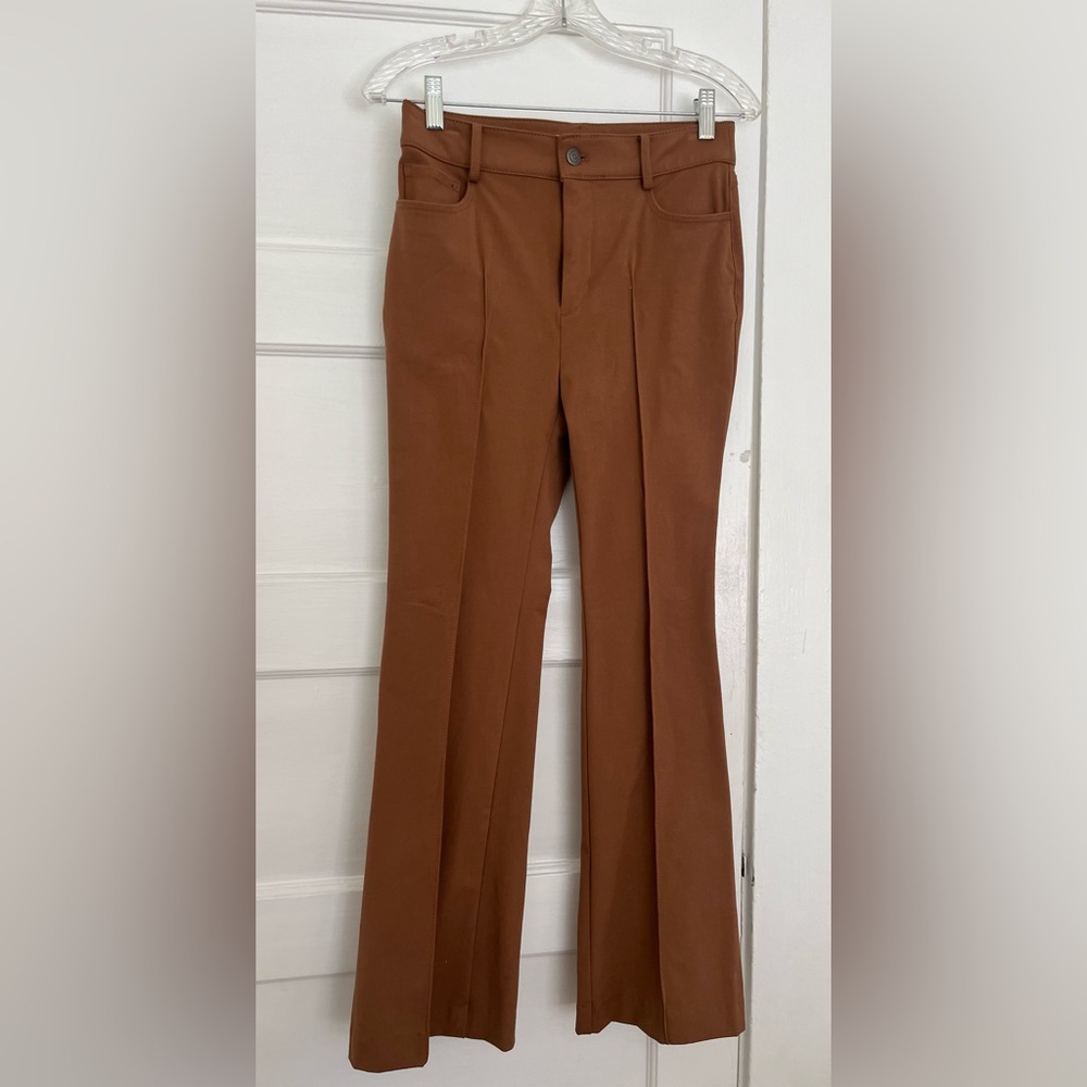 Cute Pintucked Stretch Slim Bootcut Flare pants - Cocoa , New with tags , 2P
